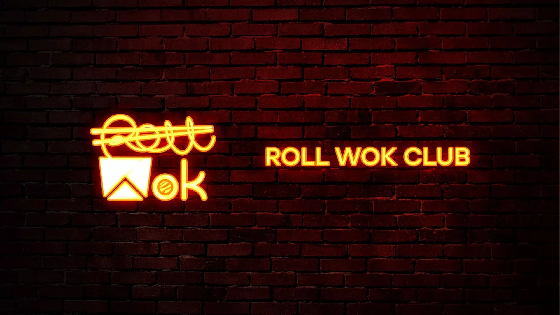 Разработка интерьерной вывески суши-бара «Roll Wok Club» в Светлом